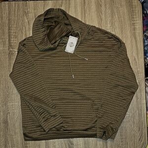 Olive green Sweatshirt with hood